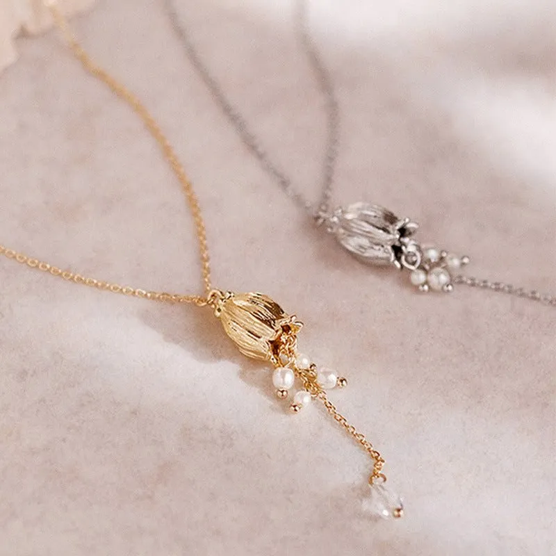 Lily of the Valley Necklace in Silver
