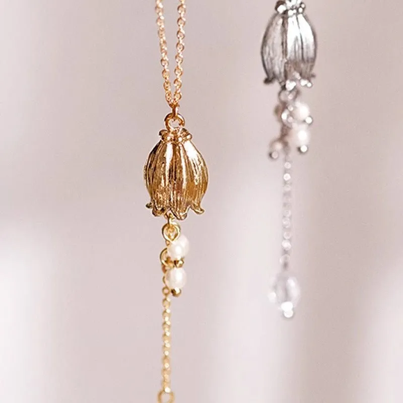 Lily of the Valley Necklace in Silver