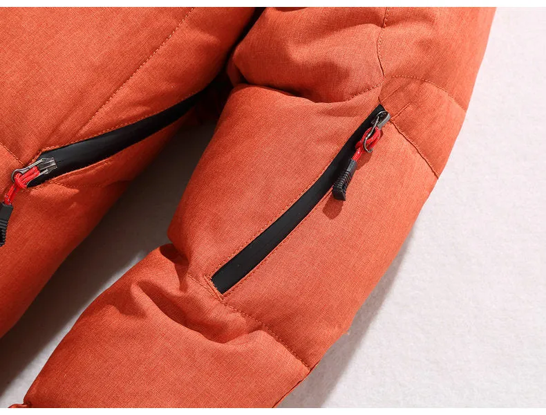 Men's Winter Warm Thick Zipped Hooded Parka