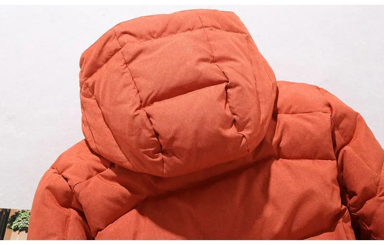 Men's Winter Warm Thick Zipped Hooded Parka