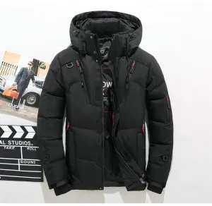 Men's Winter Warm Thick Zipped Hooded Parka