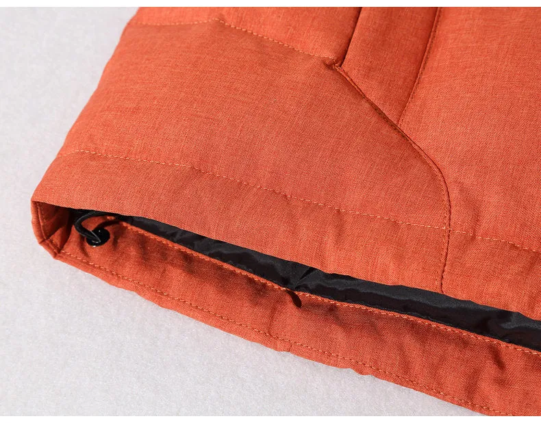 Men's Winter Warm Thick Zipped Hooded Parka