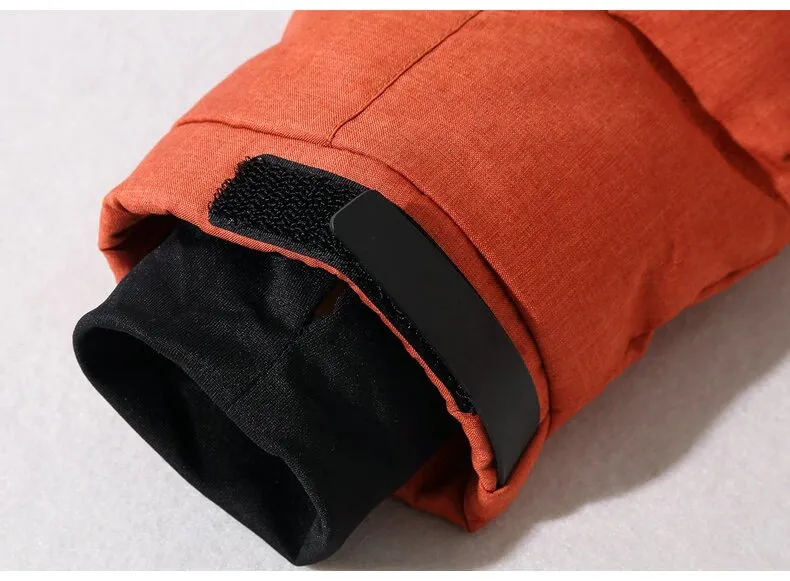 Men's Winter Warm Thick Zipped Hooded Parka