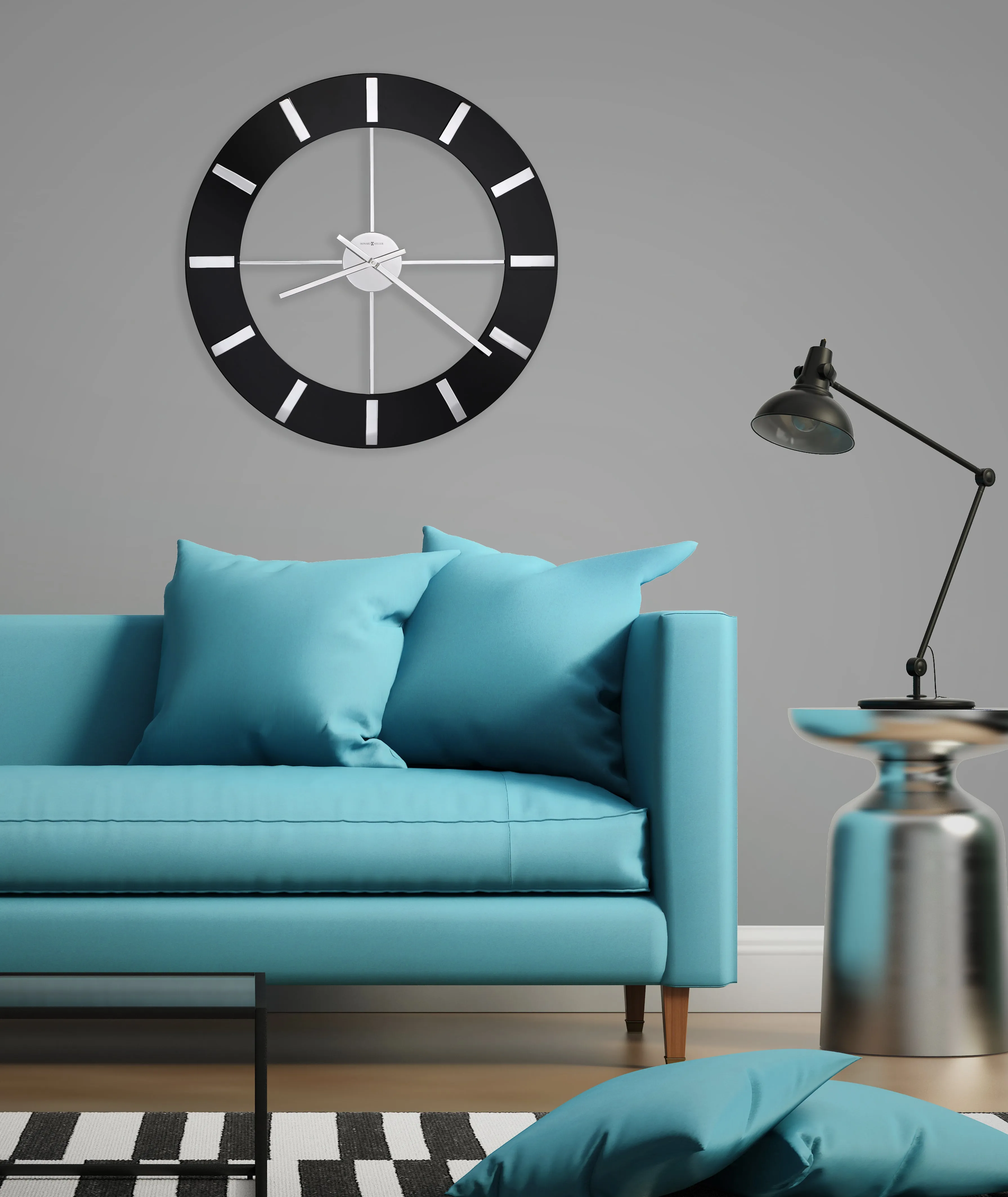 Onyx Quartz Wall Clock 76cm