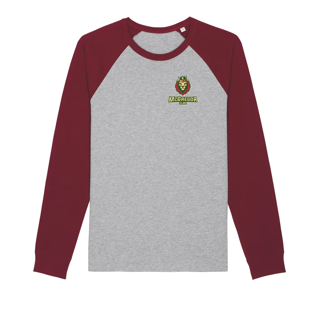 Png Lionhead Organic Raglan Long Sleeve Shirt