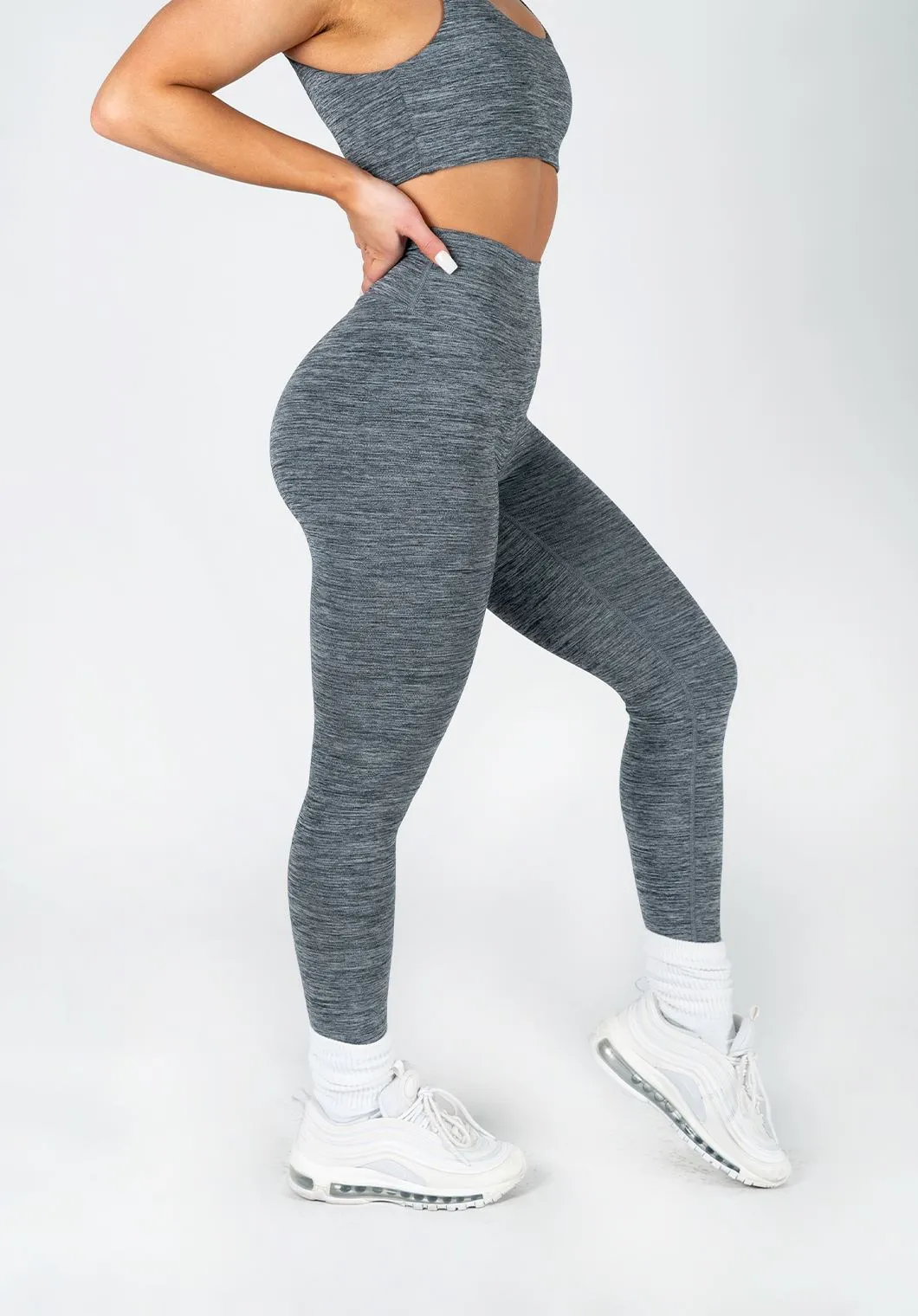 Reluna Spacedye Original Sculptseam™ Legging Grey Static