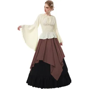 Renaissance Costume Medieval Dress Sleeve Victorian Faire Dress