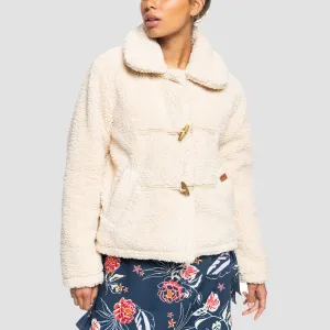 Roxy Raise The Bar Sherpa Jacket Natural - Womens