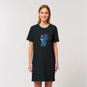 Scribblers the Seahorse Organic T-Shirt Dress