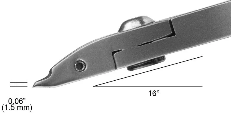 Tronex 5071 SMT Sub-Mini Small Razor-Flush Carbon Steel Fine Tip Cutter with Longer Standard Handles, 4.7" OAL
