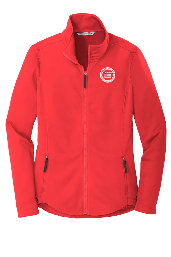 USATKD Ladies Flag Smooth Fleece Jacket