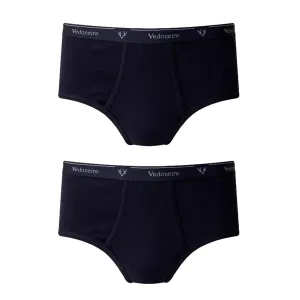 Vedoneire Classic Fly Front Briefs 2 Pack - Navy