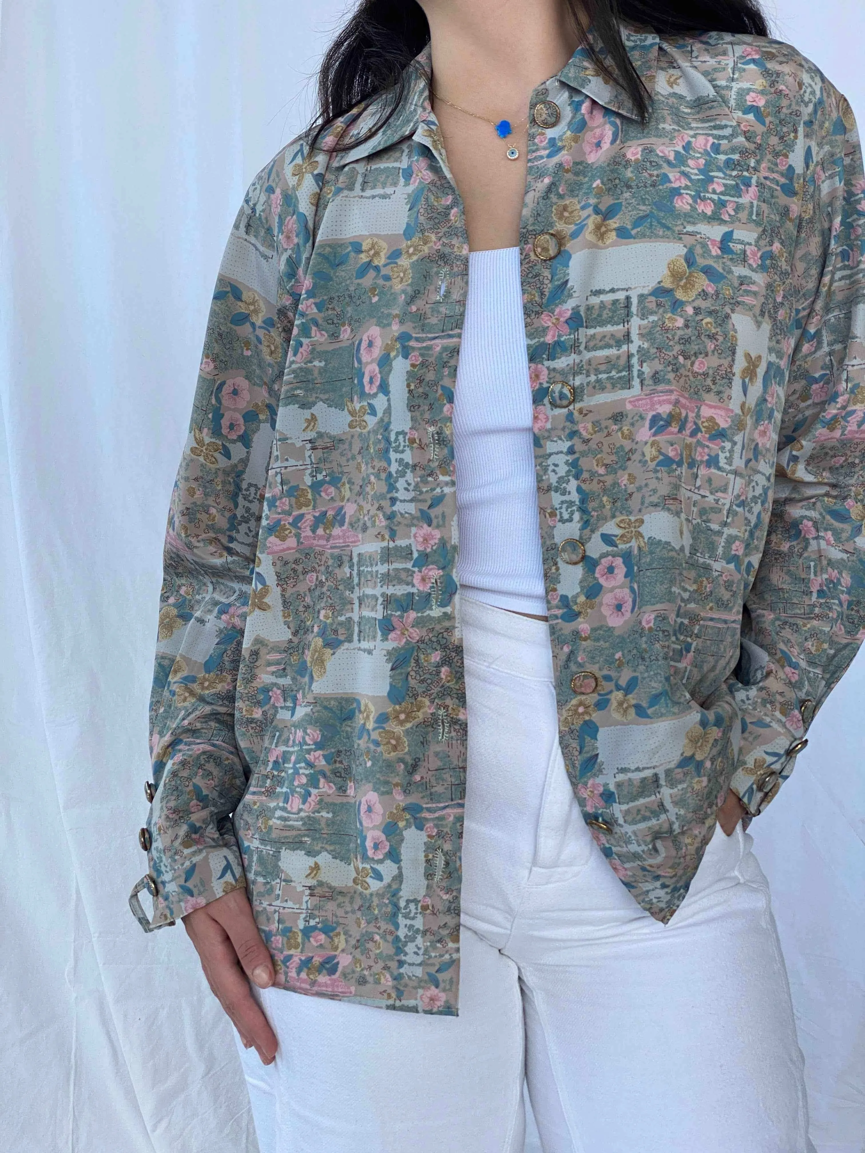 Vintage Handmade Printed Shirt