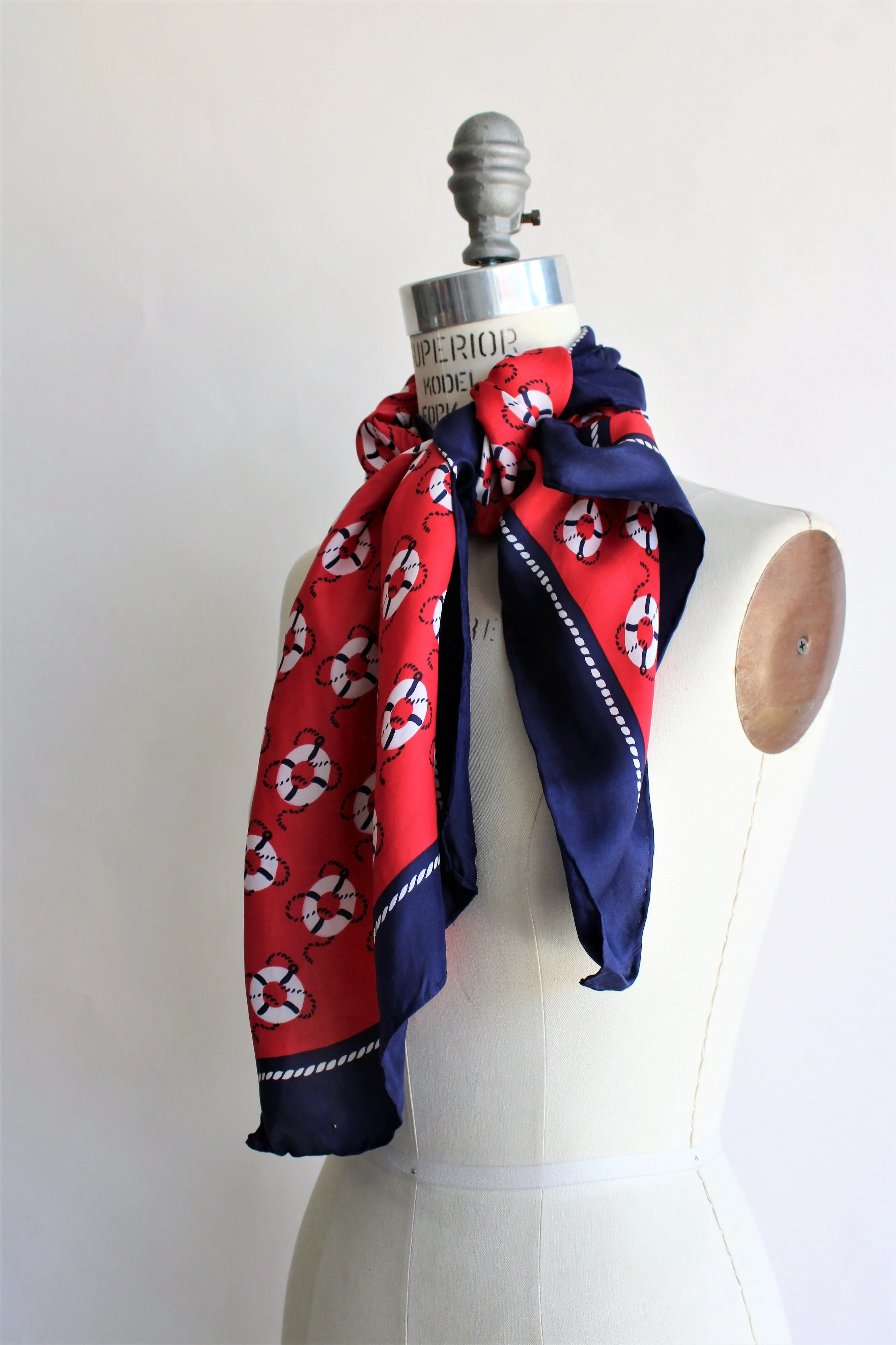 Vintage Nautical Print Scarf