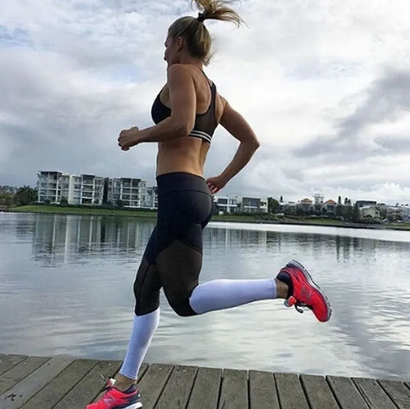 Wjczt Hot Women Leggings Net Yarn Splicing Color Women Leggins Pants Capri Breathable Mesh Sexy Female Leggings Jeggings