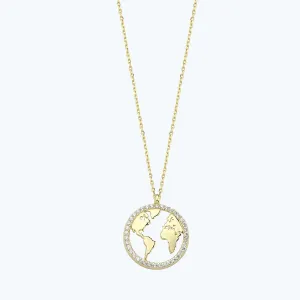 World Gold Necklace